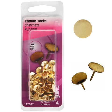 Gold Thumb Tacks 40 Pk. Tools & Maintenance