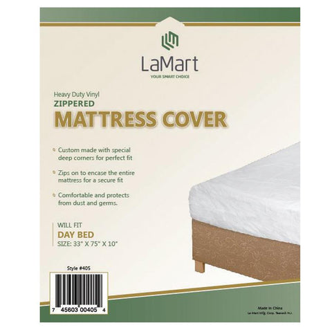 Lamart Vinyl Zippered Mattress Cover Pads
