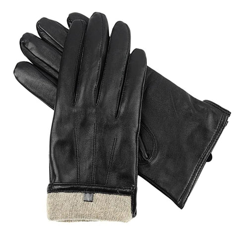 Mens Cashmere Leather Gloves